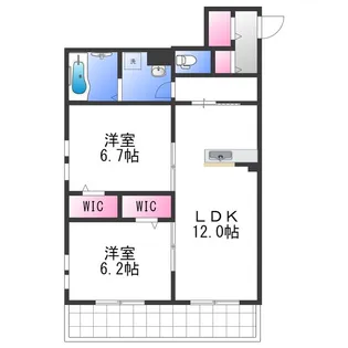 フォレスト楠【2階】の間取り