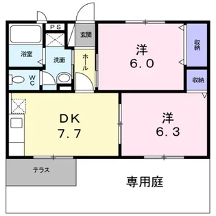 プチ・ショコラ【1階】の間取り