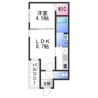 フジパレス西取石Ⅰ番館【1階】の間取り