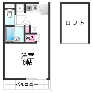 レオパレスヴァン【2階】の間取り
