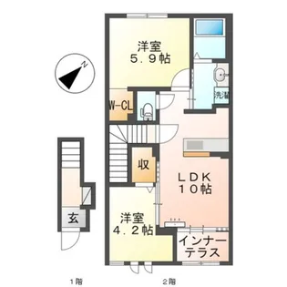 ストレリチア【2階】の間取り