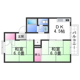 セジュール池内Ⅱ【2階】の間取り