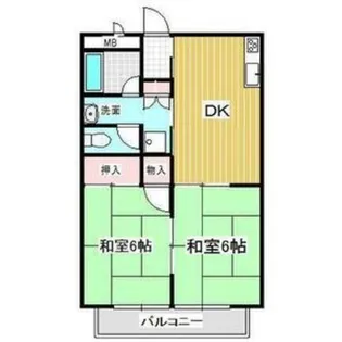 高石グリーンハイツ【2階】の間取り