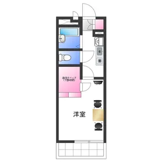 レオパレスアルタイル【1階】の間取り