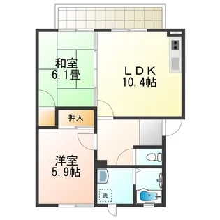 グリーンプラザ一筆 A棟【1階】の間取り