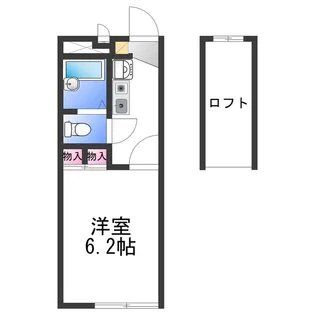 レオパレス芳山荘Ⅰ【2階】の間取り