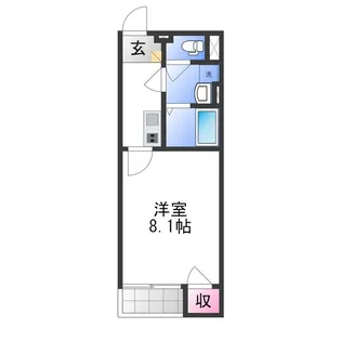 クレイノ式内【2階】の間取り