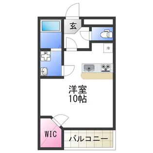 レオパレスエンディヴァーⅡ【1階】の間取り