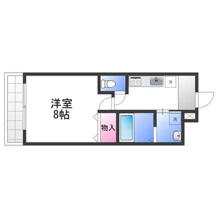 フジパレス助松町Ⅰ番館【3階】の間取り