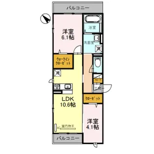 ニューナイン【3階】の間取り