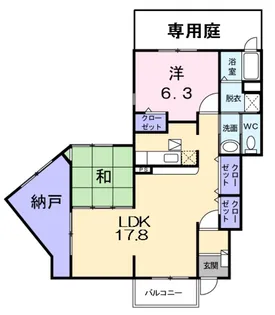 サンリットスクエア【1階】の間取り