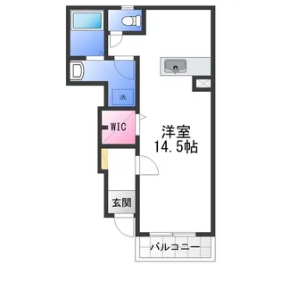 パルフェ和泉【1階】の間取り