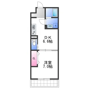 Feliz貝塚【1階】の間取り