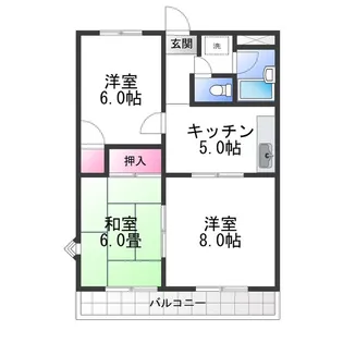 RICHウエストフィールド【3階】の間取り
