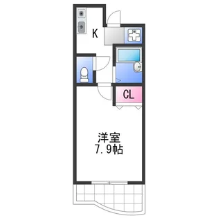 セゾンコート春木【3階】の間取り