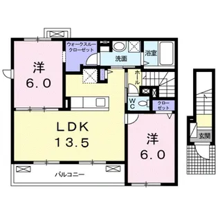 フォンテーヌ【2階】の間取り