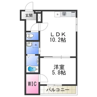 フジパレス泉大津Ⅰ番館【2階】の間取り