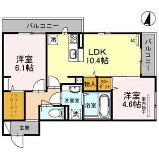 グレースコート常盤【3階】の間取り