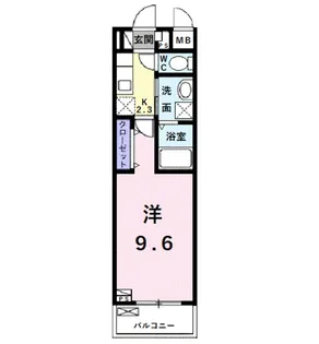 ユウパレス和泉中央【2階】の間取り