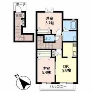 グリーンルーフ【2階】の間取り