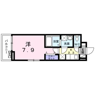 アペルト泉佐野Ⅴ【2階】の間取り