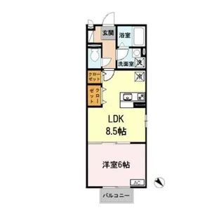 グランパルク・コーズ【1階】の間取り