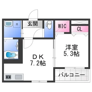 フジパレス高石駅北Ⅴ番館【3階】の間取り