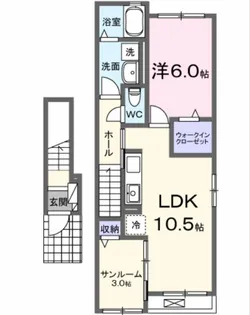 ルクス ルーチェ【2階】の間取り