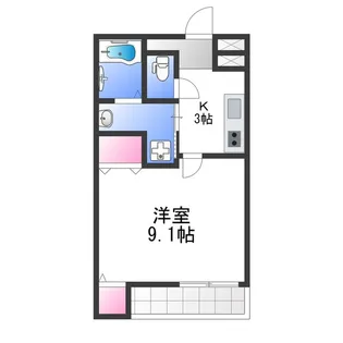 フジパレス東豊中町【2階】の間取り