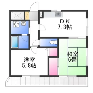 グランエクセル高師浜【1階】の間取り