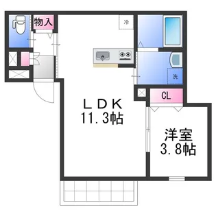 ARCAりんくう2【1階】の間取り