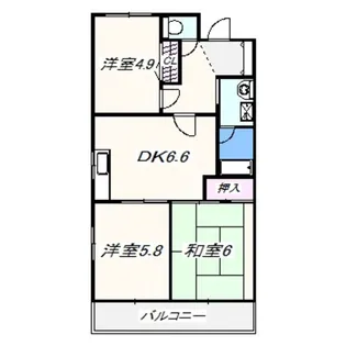 2SDKの間取り画像