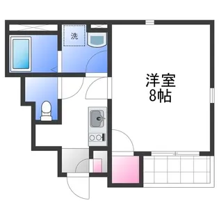 1Kの間取り画像