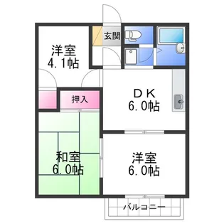 ハウディサガラ【2階】の間取り