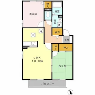 セジュールSAWA【2階】の間取り