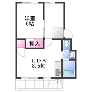 Aurabella〜清風荘〜【1階】の間取り