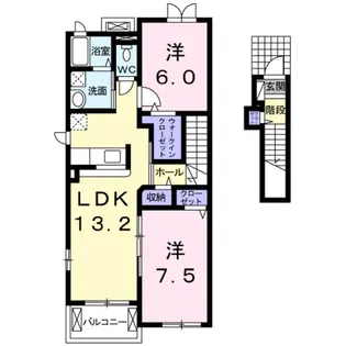 ジョリーパートナー【2階】の間取り