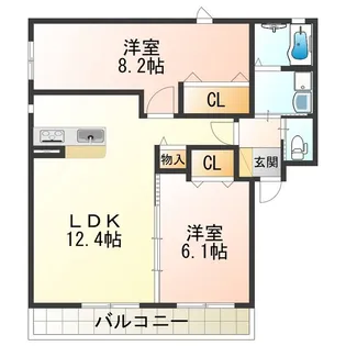 アドラブール【2階】の間取り