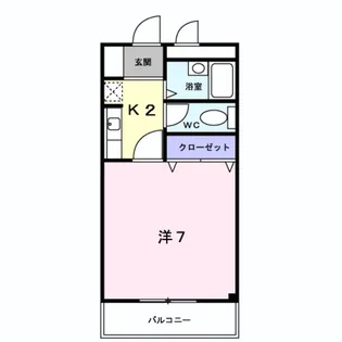 アベニールワン【1階】の間取り