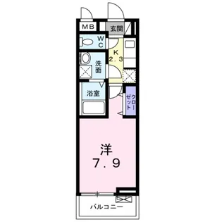 アペルト泉佐野Ⅴ【2階】の間取り