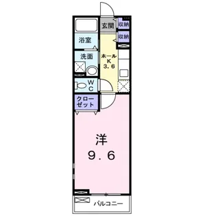 アビタシオン北町【2階】の間取り