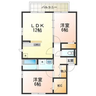 ヴューコート【2階】の間取り