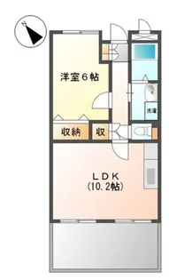 ヴィラプレール【1階】の間取り