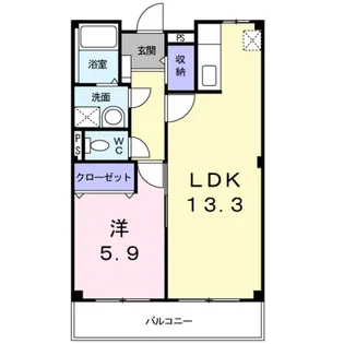 エミーユⅠ【2階】の間取り
