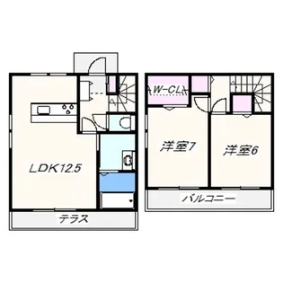 カーサローゼオ【2階】の間取り