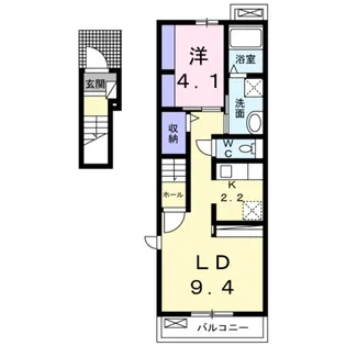 エレガント本町【2階】の間取り