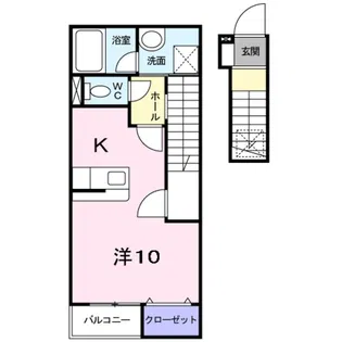 カーサ アニュー【2階】の間取り
