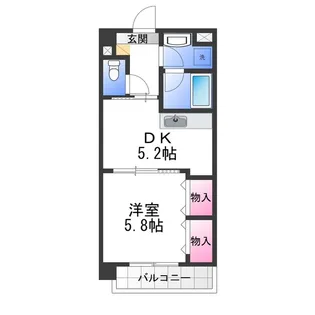 カーサ恵風【1階】の間取り