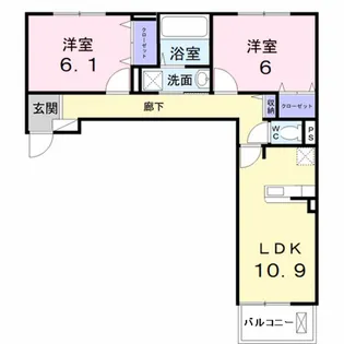 エテルノ泉南馬場【2階】の間取り