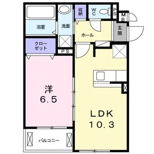 エテルノ泉南馬場【3階】の間取り